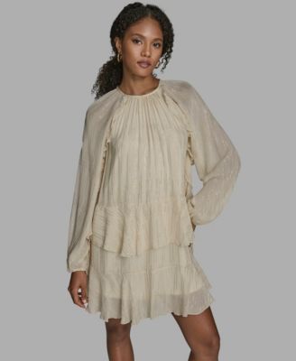 Women's Long Sleeve Shift Dress