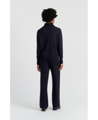 Women's Wool-Cashmere Raglan Rollneck Sweater