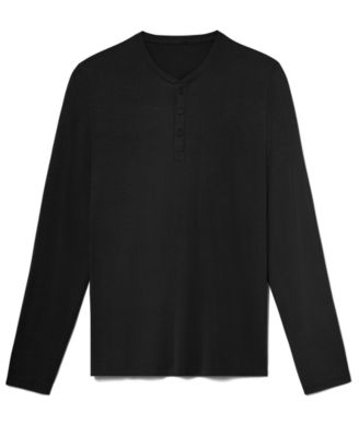 Men's Second Skin Long-Sleeve Henley T-Shirt