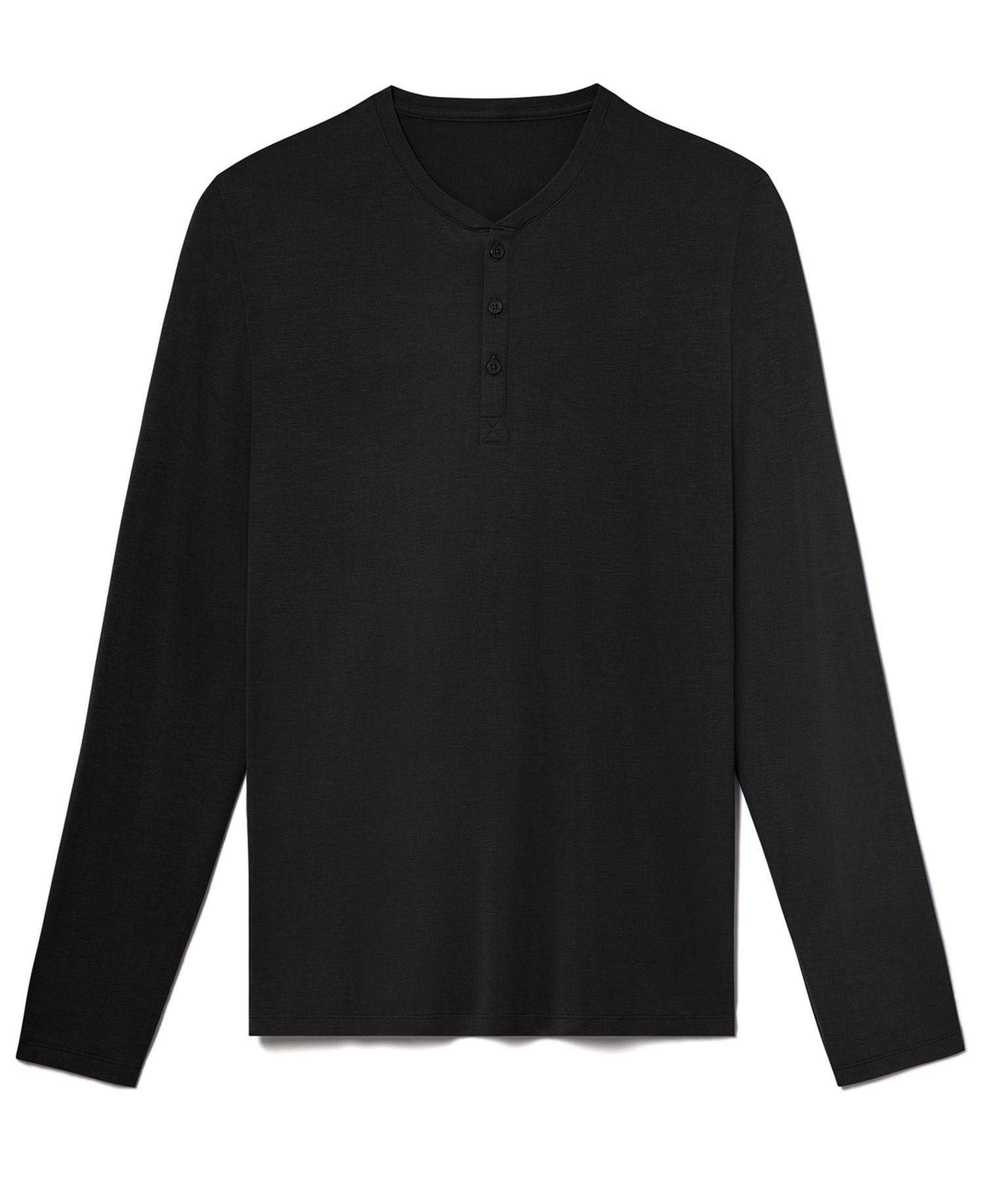 Men's Second Skin Long-Sleeve Henley T-Shirt