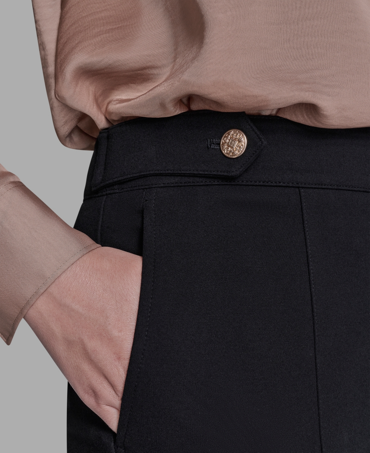 Karl Lagerfeld Women's Ankle-length Suit Pants In Black