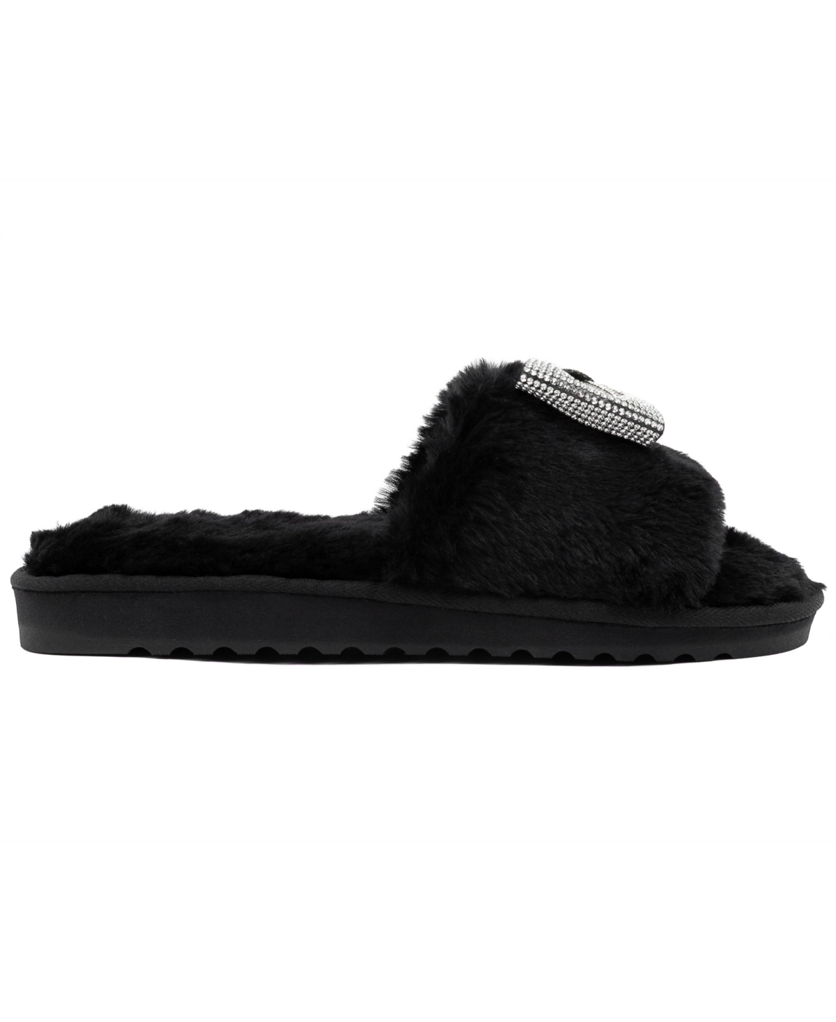 Juicy Couture Women's Hashanti Open Toe Slipper In Black