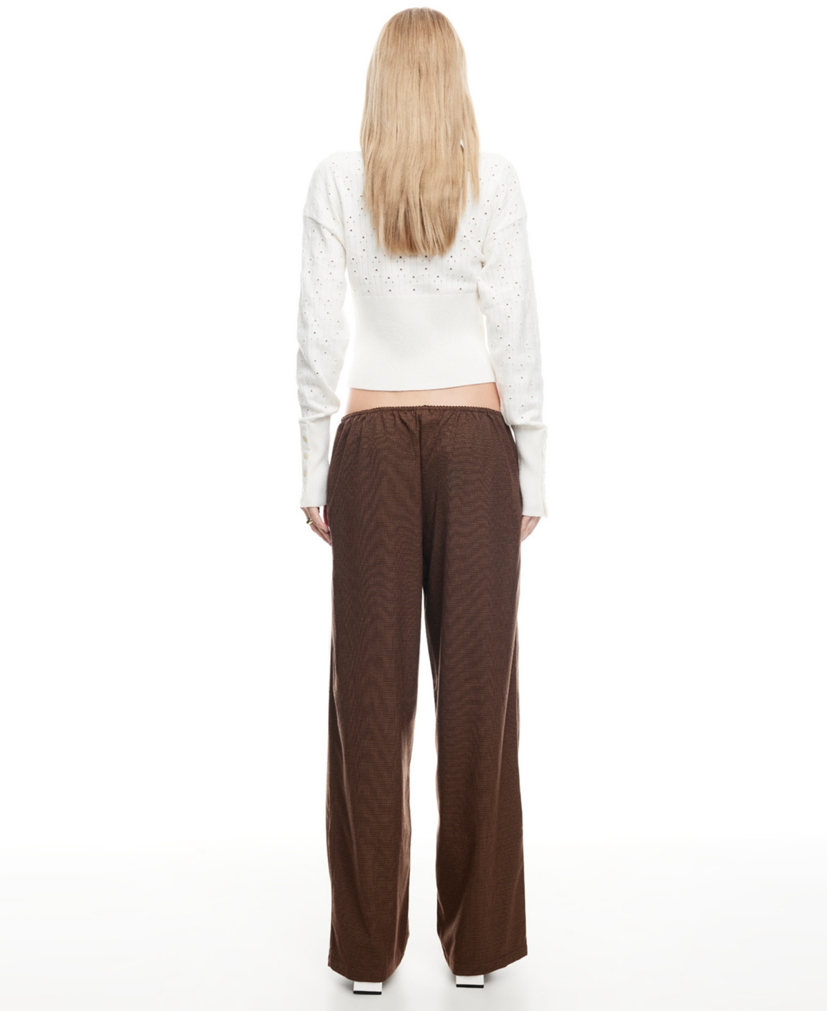 Lioness Women's Shimmer Shift Sweater In White