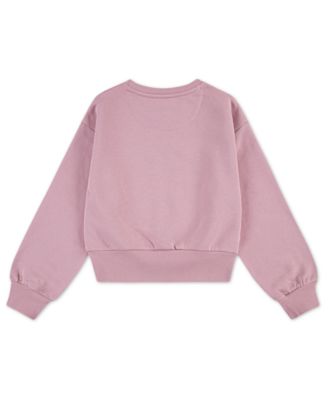 Girls' S-XL Meet and Greet Ribbed Crewneck Long-Sleeve Sweater
