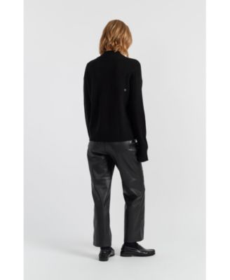 Women's Wool-Cashmere Tea Time Snoopy Sweater