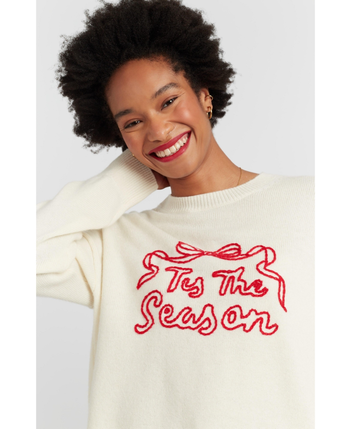 Chinti & Parker Women's Wool-Cashmere Tis The Season Sweater