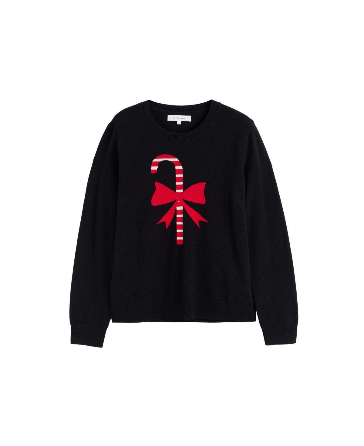 Chinti & Parker Women's Wool-Cashmere Candy Cane Sweater