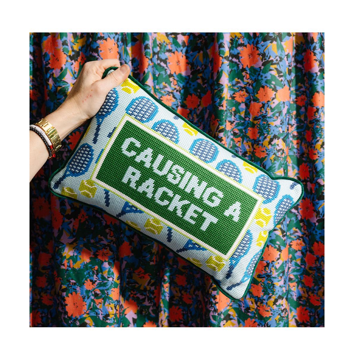 Furbish Needlepoint Pillow