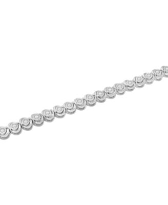 Diamond Bracelet (1/2 ct. t.w.) in Sterling Silver