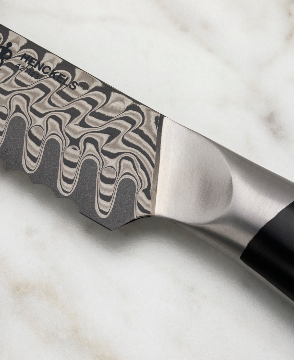 Henckels Compass Damascus 8" Bread Knife In Gray