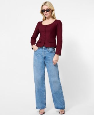 Women's Long Sleeve Poplin Top