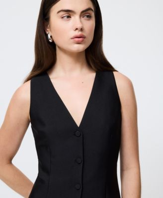 Women's Structured Sleeveless Mini Dress