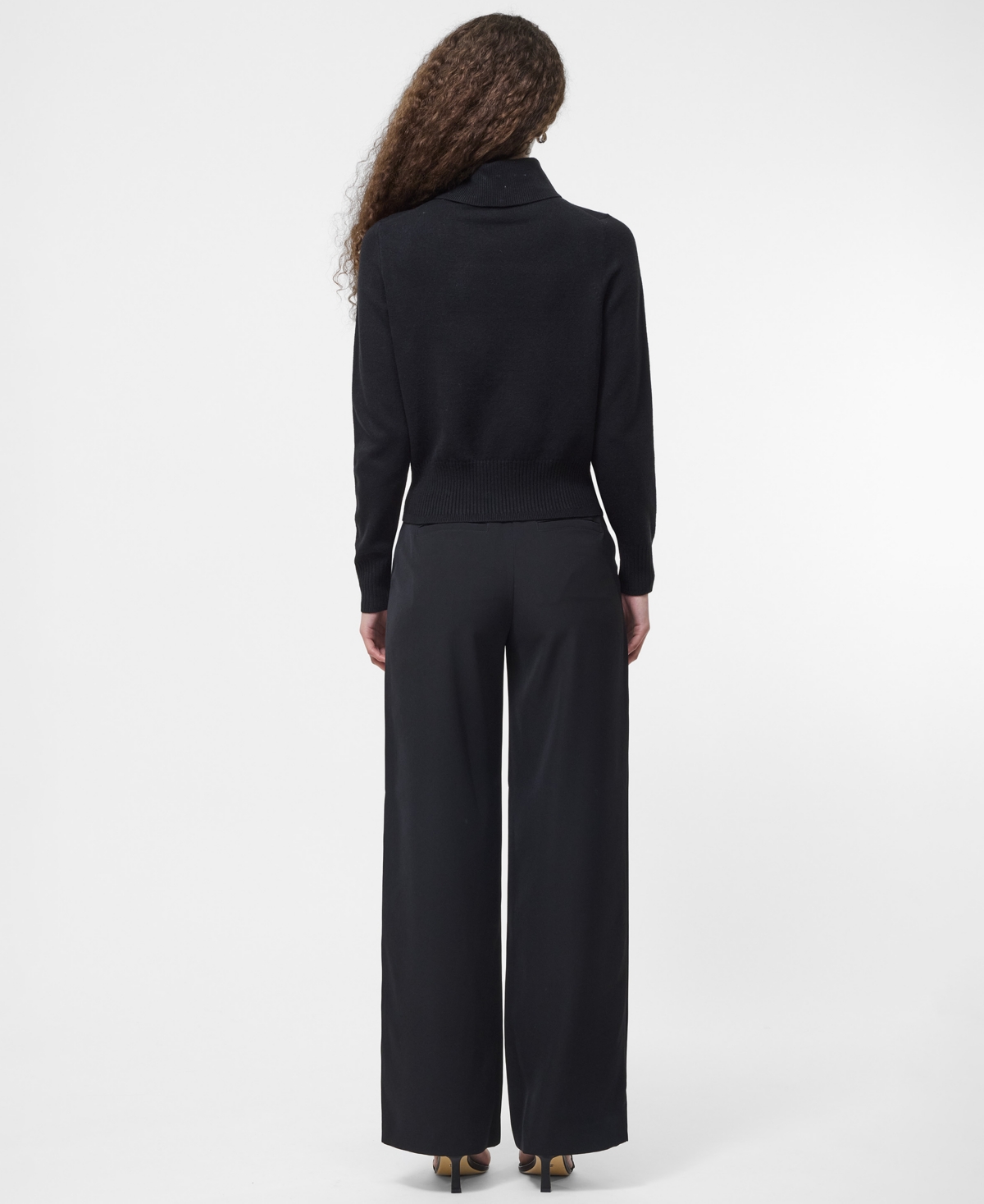 French Connection Babysoft Turtleneck Sweater In Black