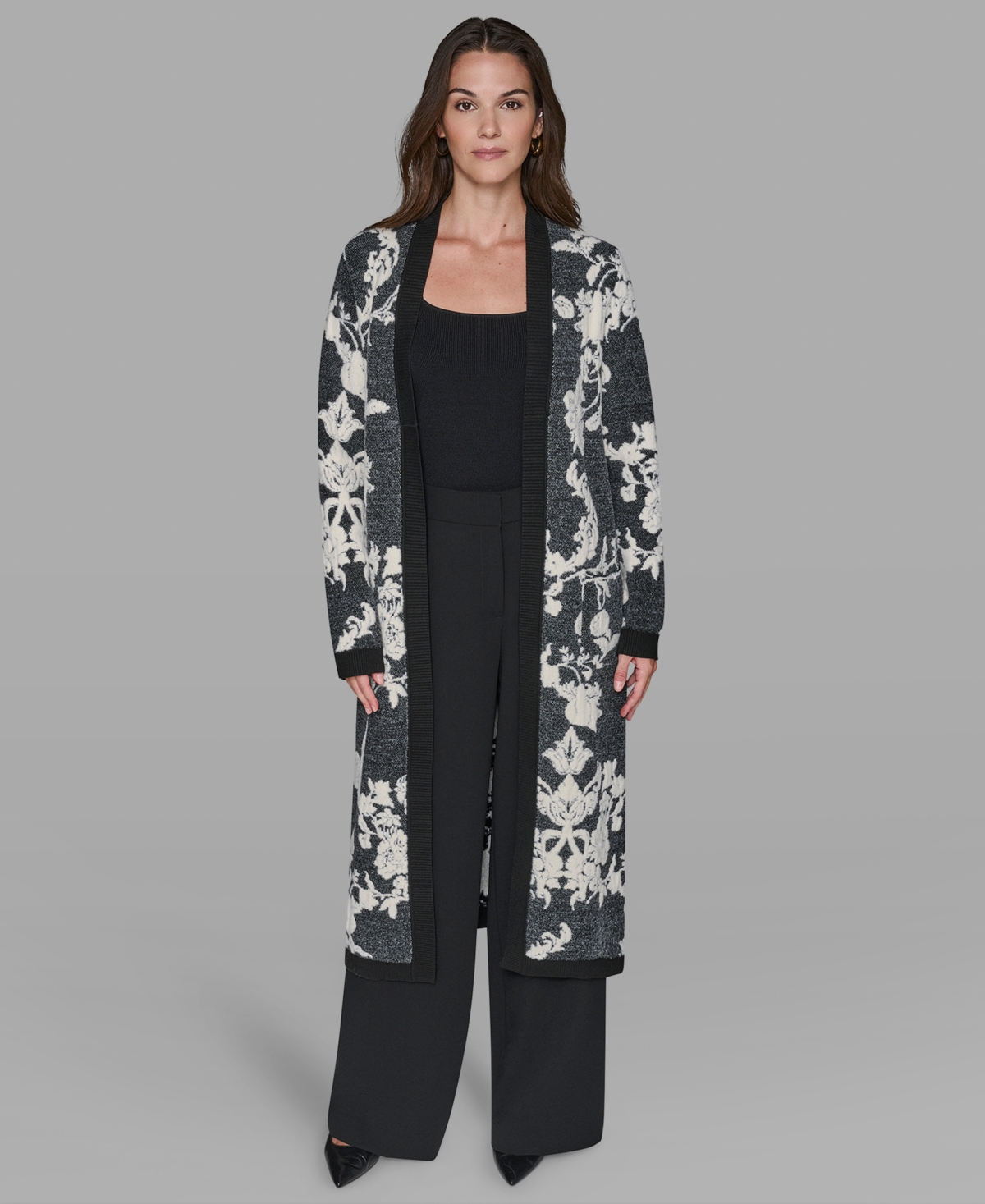 Karl Lagerfeld Paris Women's Long Sleeves Cardigan Sweater