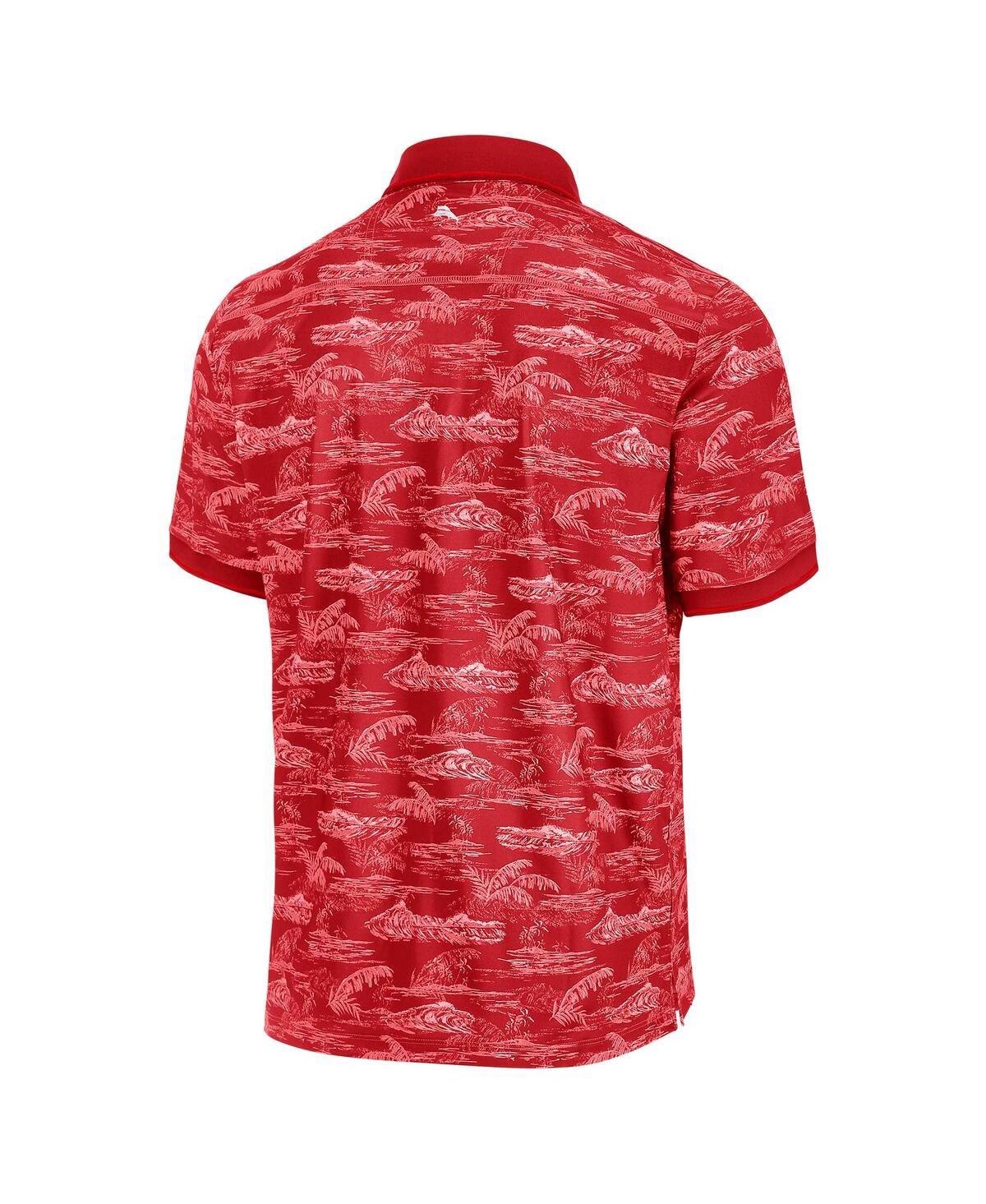Tommy Bahama Men's Crimson Oklahoma Sooners Sport Bay View IslandZone Polo Shirt