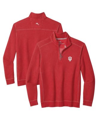 Tommy Bahama - Men's Crimson Indiana Hoosiers Montego Bay Half-Zip Jacket