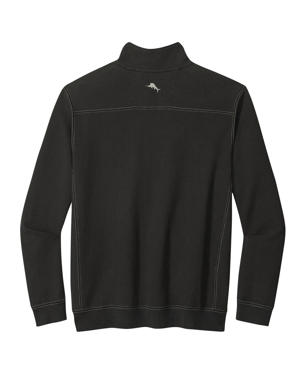 Tommy Bahama Men's Black Philadelphia Eagles Big Tall Montego Bay Half-Zip Pullover Sweatshirt