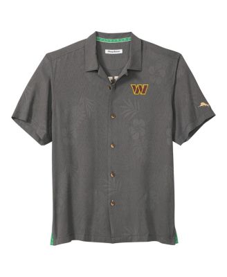 Men's Gray Washington Commanders Catch of the Day Button-Up Shirt