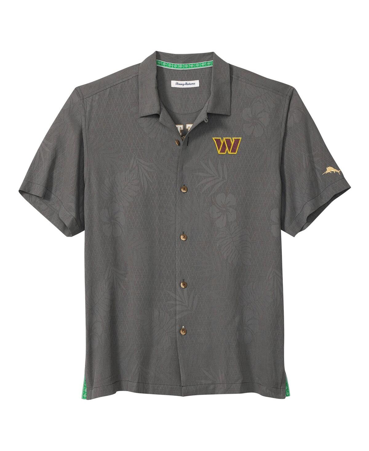Tommy Bahama Men's Gray Washington Commanders Catch of the Day Button-Up Shirt