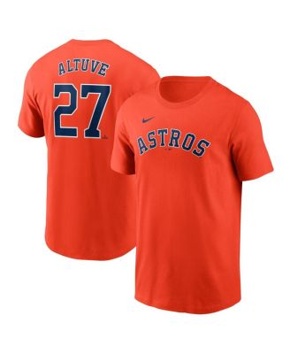 Nike - Men's Jose Altuve Orange Houston Astros Fuse Name Number T-Shirt