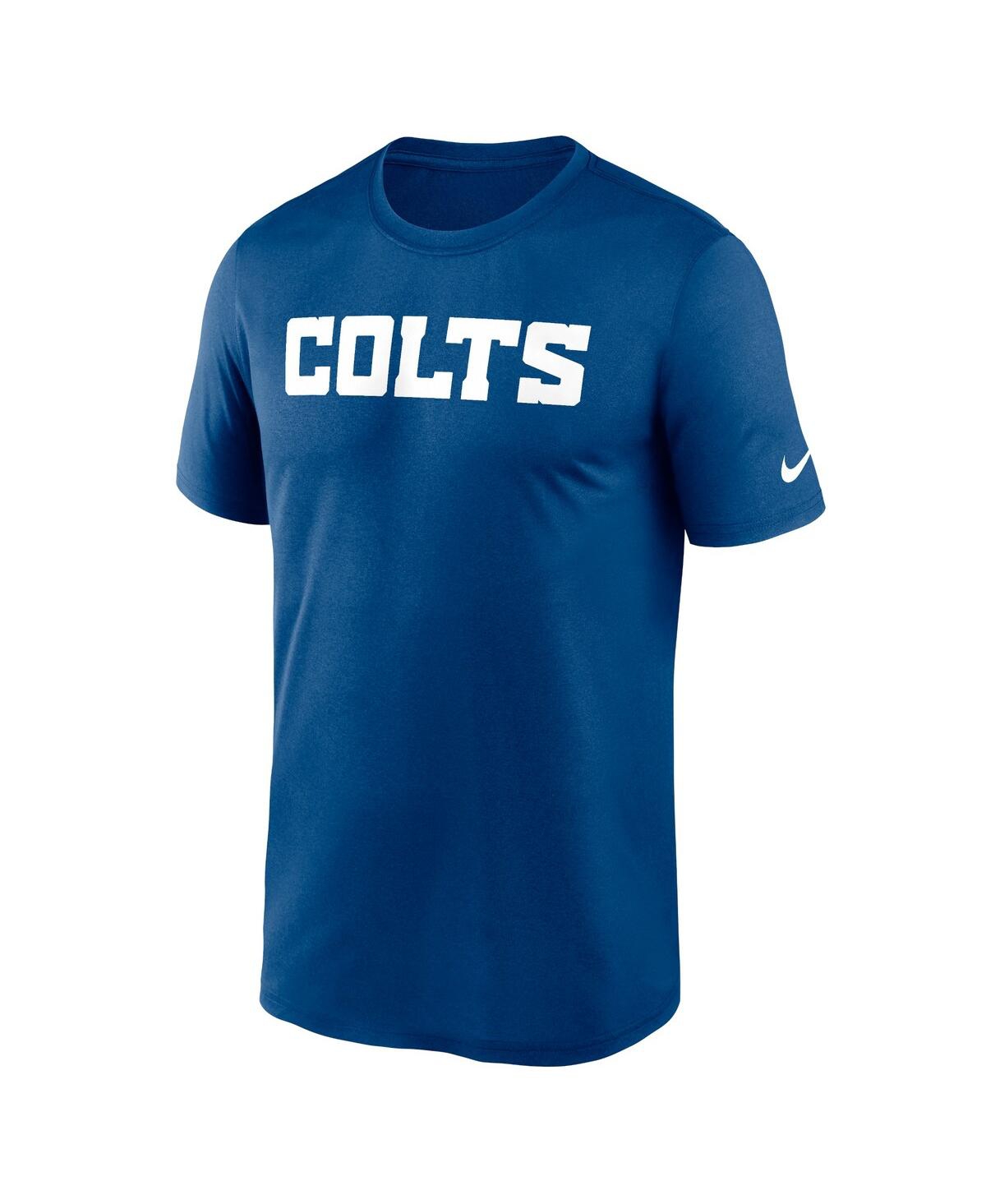 Nike Men's Royal Indianapolis Colts Primetime Legend Wordmark Performance T-Shirt