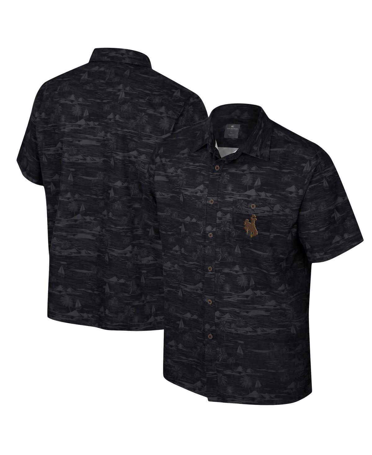 Colosseum Men's Brown Wyoming Cowboys Ozark Button-Up Shirt