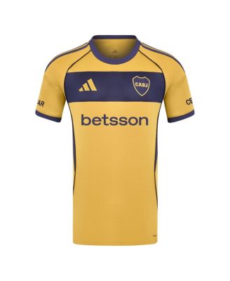 Men's Yellow Boca Juniors 2025/26 Away Replica Jersey