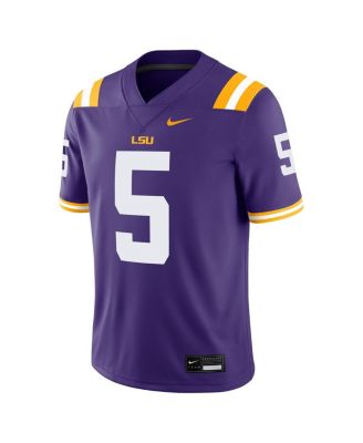 Men's Jayden Daniels Purple LSU Tigers Player Game Jersey