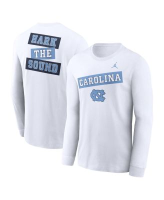 Jordan - Men's White North Carolina Tar Heels Two-Hit Classic Location Long Sleeve T-Shirt