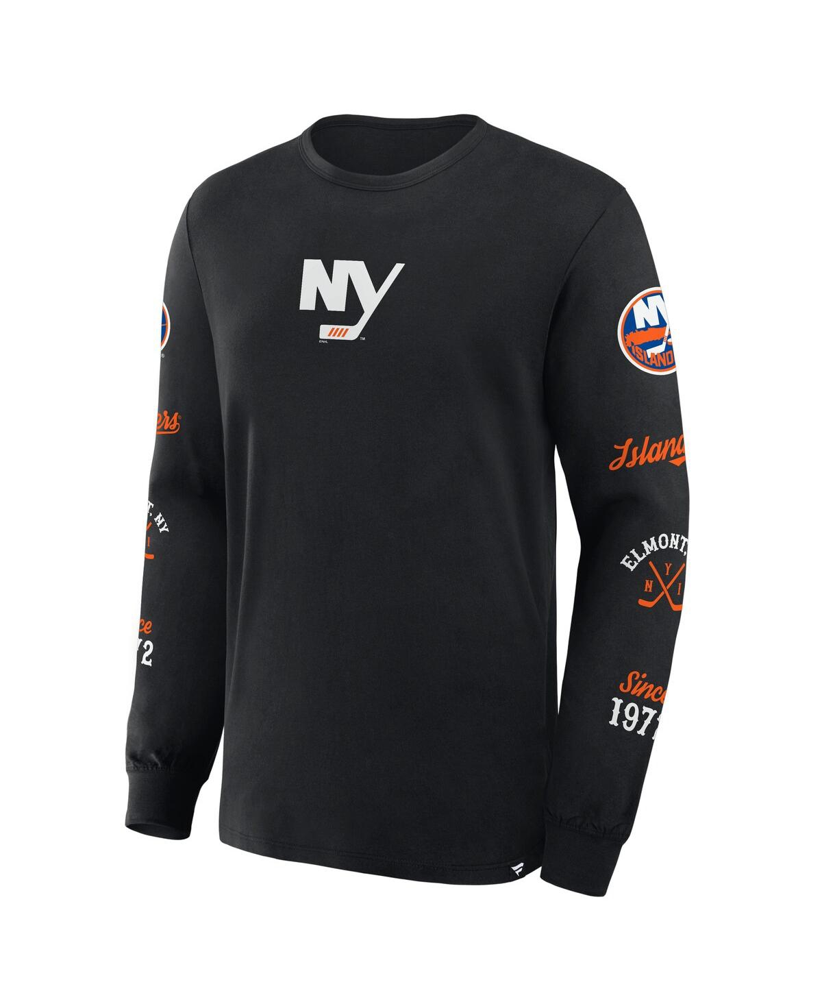 Fanatics Men's Black New York Islanders Boxed Legacy Long Sleeve T-Shirt