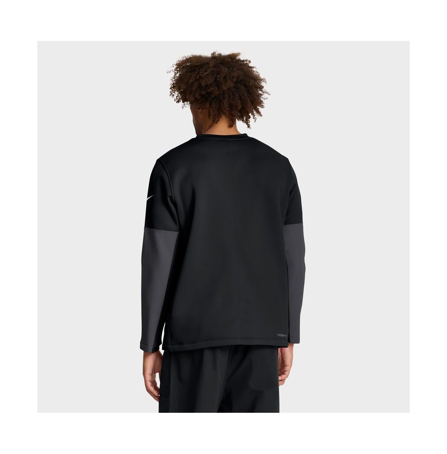 Мужская футболка Nike Black Minnesota Vikings Sideline Scripted to Win Performance Long Sleeve — фото 2