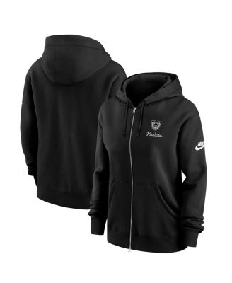 Nike - Women's Black Las Vegas Raiders Phoenix Rewind Full-Zip Hoodie