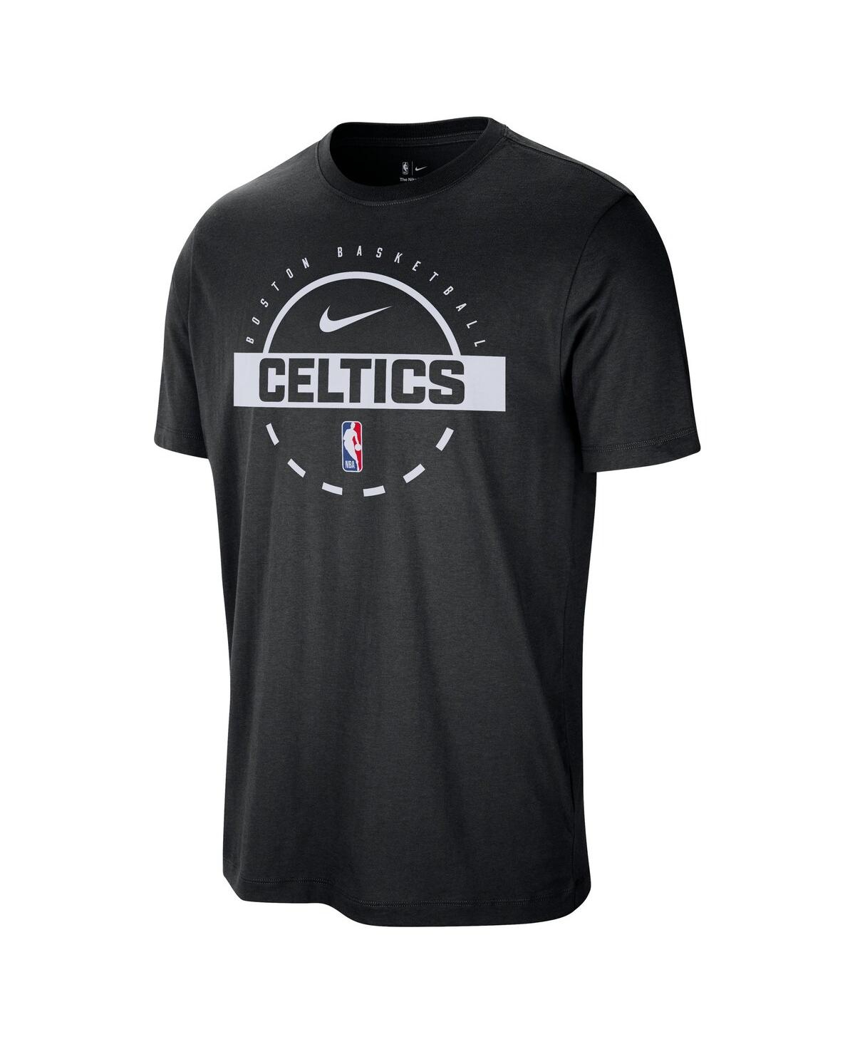 Nike Men's Black Boston Celtics Authentic Practice T-shirt In Black