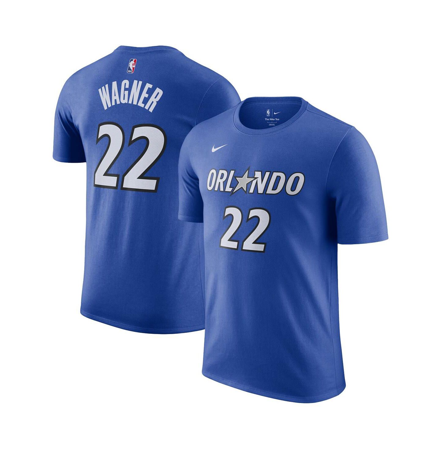 Мужская футболка Nike Franz Wagner Blue Orlando Magic Icon Edition Name & Number — фото 1