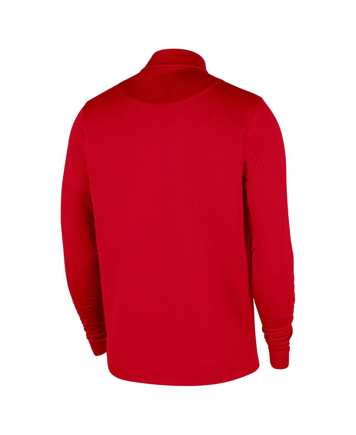 Nike Men's Red Chicago Bulls 2025/26 Authentic Coaches Quarter-zip Dri-fit Top In Red