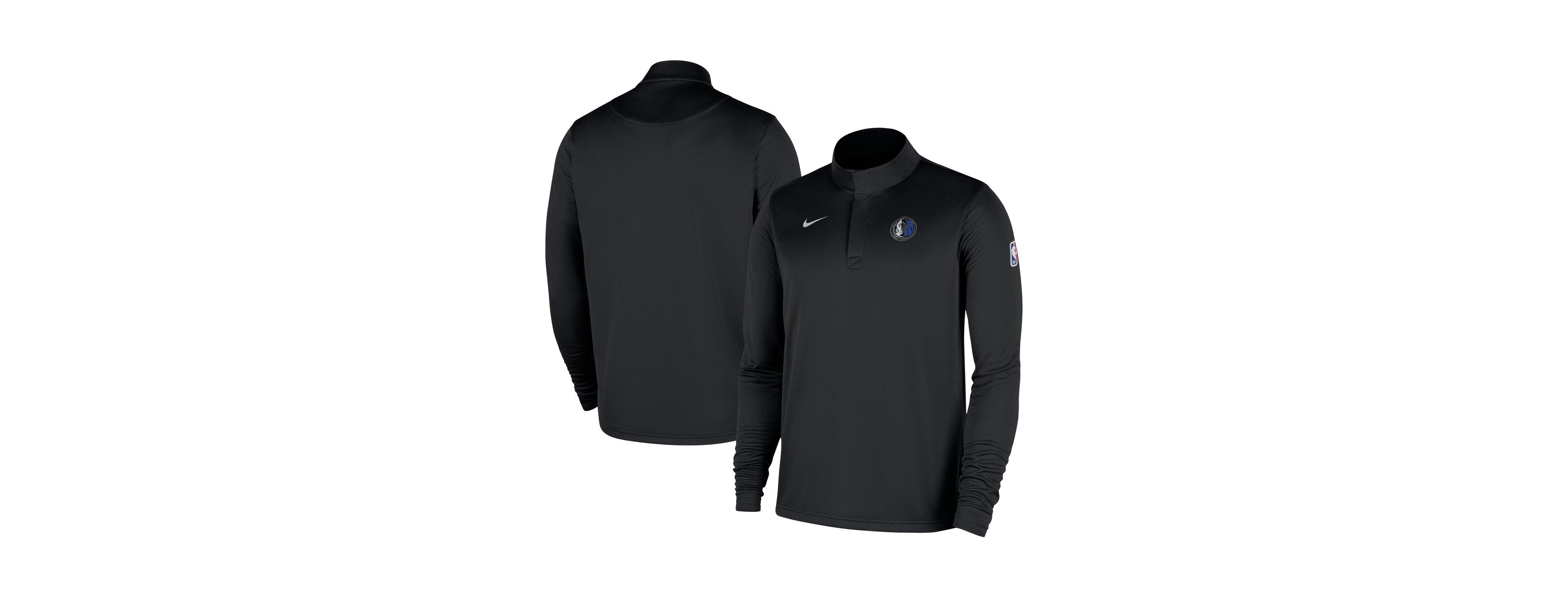 Nike Men's Black Dallas Mavericks 2025/26 Authentic Coaches Quarter-Zip Dri-Fit Top