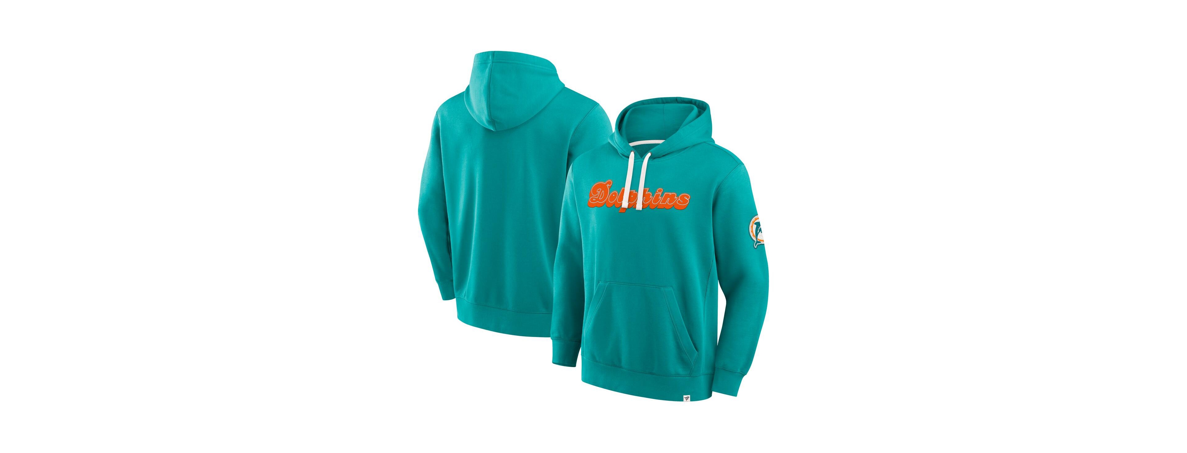 Fanatics Men's Aqua Miami Dolphins New Horizons Heritage Pullover Hoodie