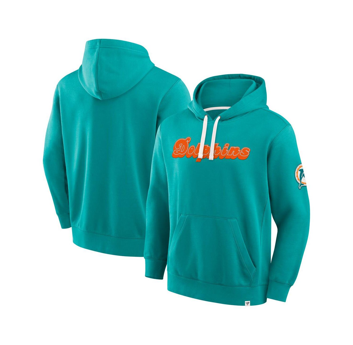 Men's Aqua Miami Dolphins New Horizons Heritage Pullover Hoodie