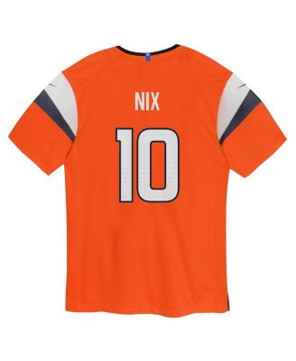 Toddler Bo Nix Orange Denver Broncos Game Jersey