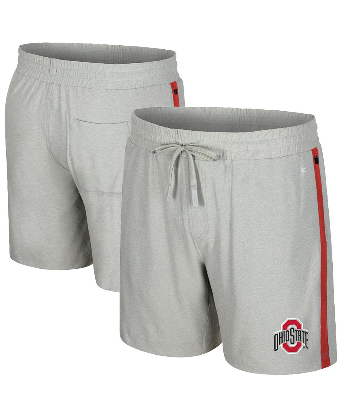Colosseum Men's Gray Ohio State Buckeyes Mac Shorts In Gray