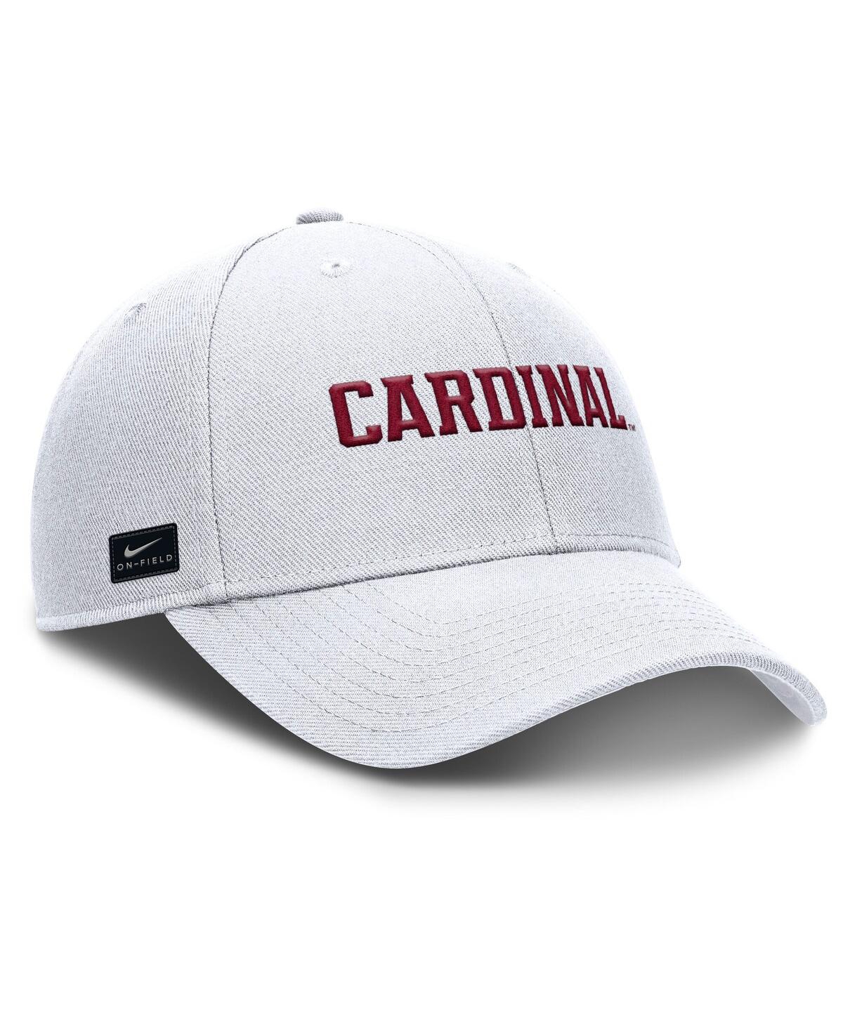 Nike Men's White Stanford Cardinal 2025 On-field Rise Performance Adjustable Hat In White