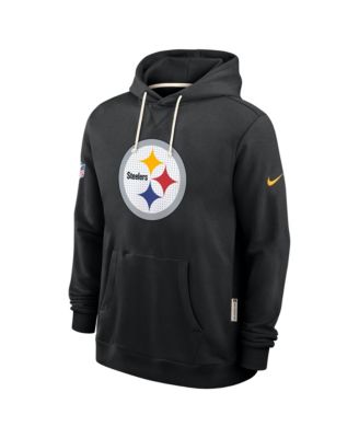 Men's Black Pittsburgh Steelers Sideline Standard Issue Initial Home Dri-FIT Hoodie