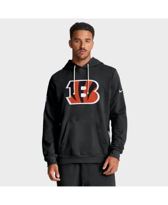 Nike - Men's Black Cincinnati Bengals Sideline Standard Issue Initial Home Dri-FIT Hoodie