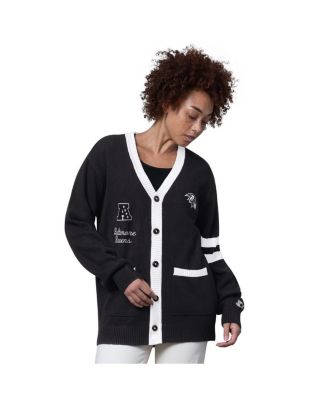 Starter - Women's Black Baltimore Ravens Back Shot Button-Up Cardigan