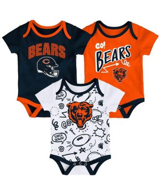 Outerstuff - Baby Boys and Girls Chicago Bears All Day Play Three-Piece Bodysuit Set