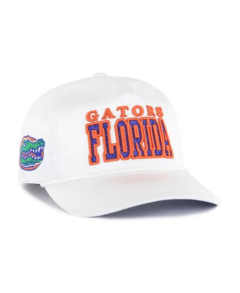 Женская кепка '47 Brand Brand White Florida Gators Outspoken Hitch Adjustable Hat