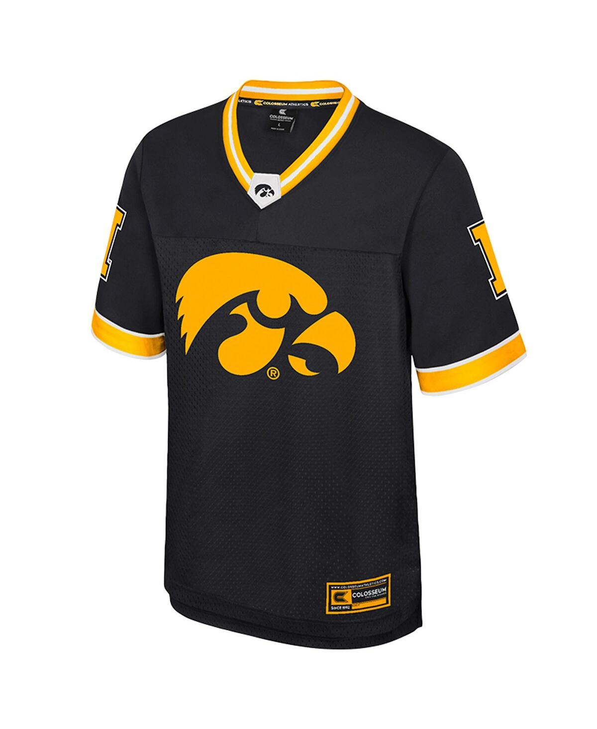 Colosseum Men's Black Iowa Hawkeyes Nothing but the Hits Football Jersey