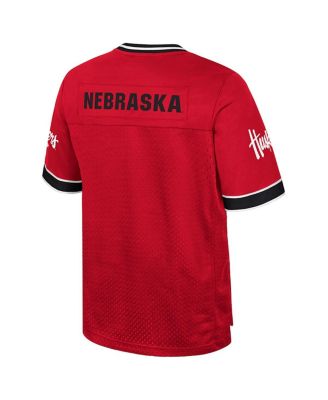 Men's Red Nebraska Huskers Nothing but the Hits Football Jersey