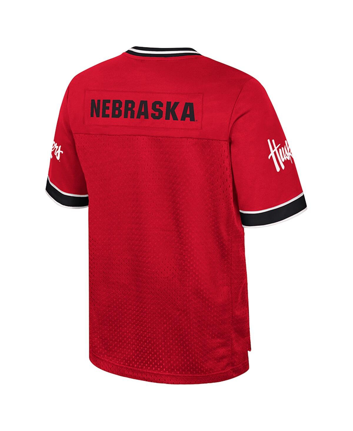 Colosseum Men's Red Nebraska Huskers Nothing but the Hits Football Jersey