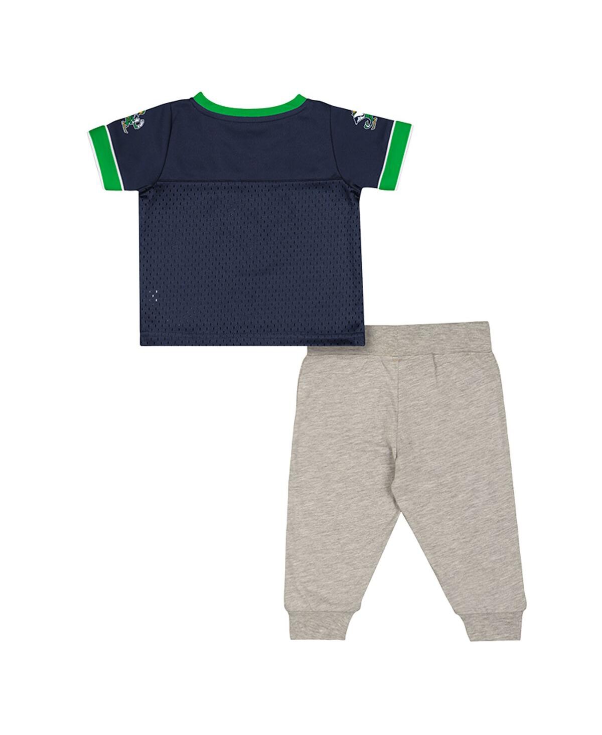 Colosseum Baby Boys And Girls 2-piece Newborn Notre Dame Fighting Irish Nothing But The Hits Football Set In Multi